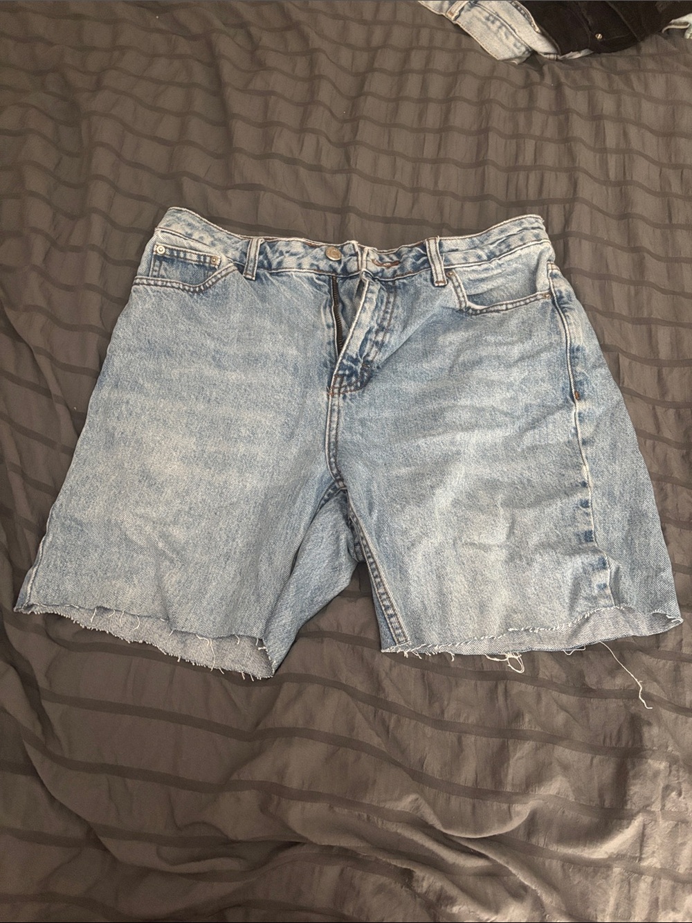 Top shop mom Light Blue Denim Women's Cutoff Shorts